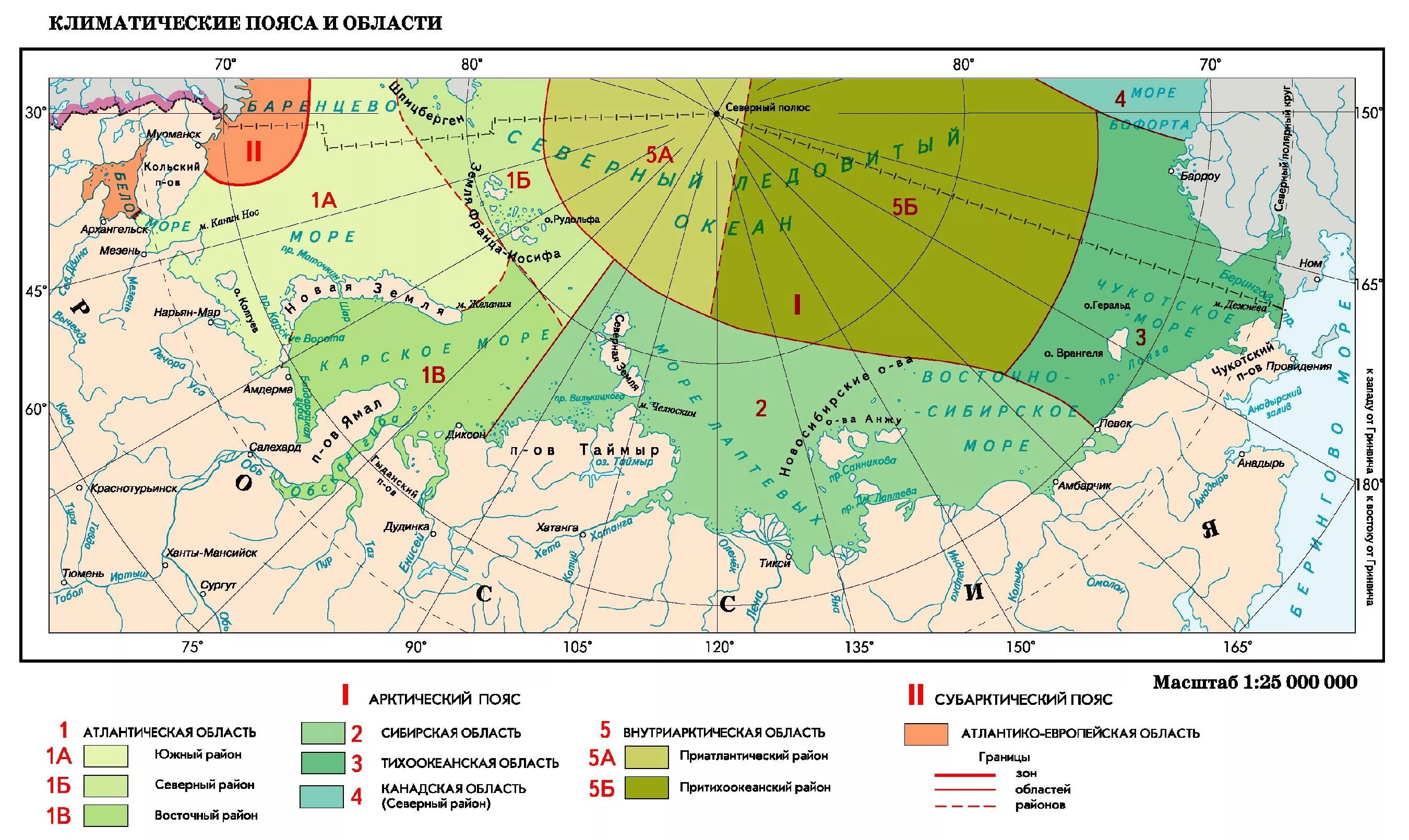 Северные области россии. Карта климатических поясов России. Климатические пояса России Арктический, климатическая область. Климатический пояс моря Лаптевых. Климат Арктики карта.