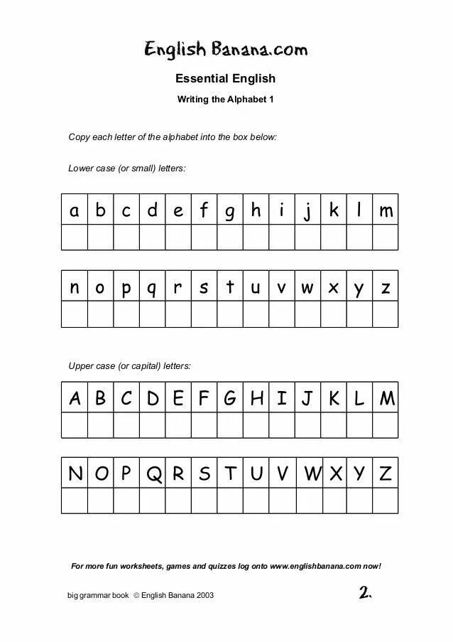 Write small letters