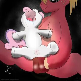 #411473 - explicit, grotesque, artist:kinkycelestia, big macintosh, sweetie...