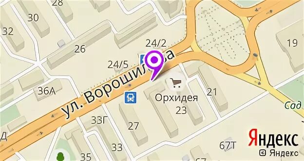 Ворошилова воронеж карта