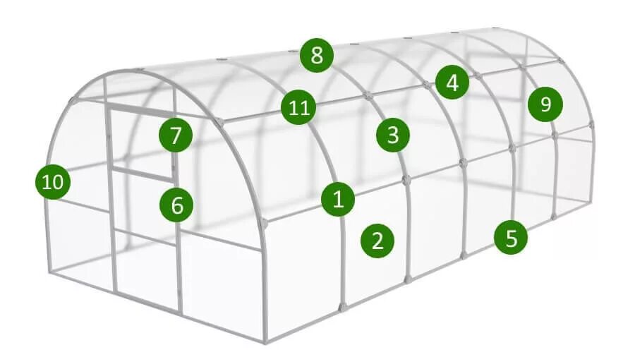 Пошаговая сборка теплицы из поликарбоната