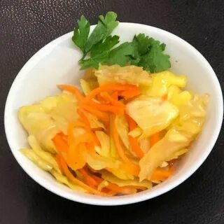 Желтая капуста по корейски