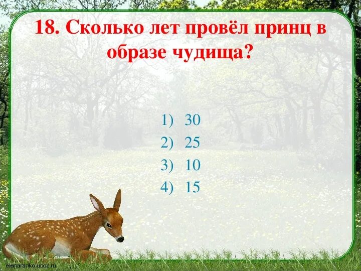 Сколько лет был принц в образе чудища