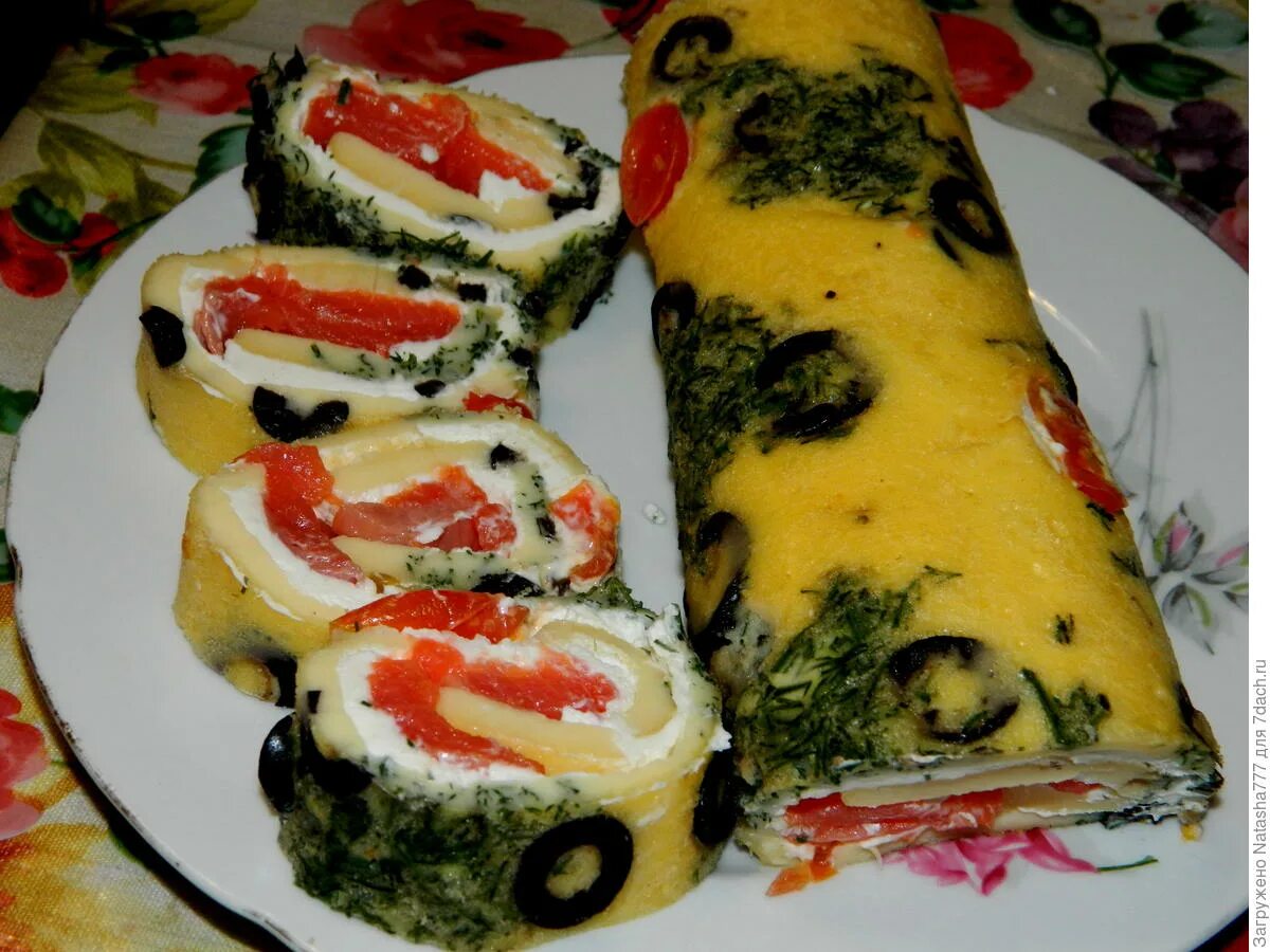 рецепты закусочных рулетов фото.