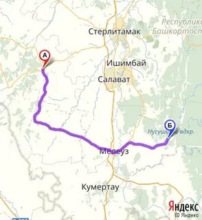 Уфа стерлитамак расстояние на машине