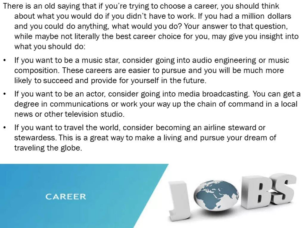 Future career тема. Future career тема по английскому. My Future career презентация. Вопросы по теме career choice. Choosing future career