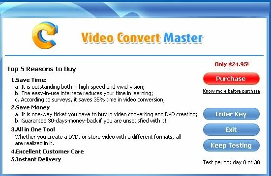 Convert master. Convert master