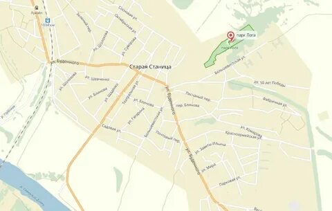 Каменск шахтинский парк на карте