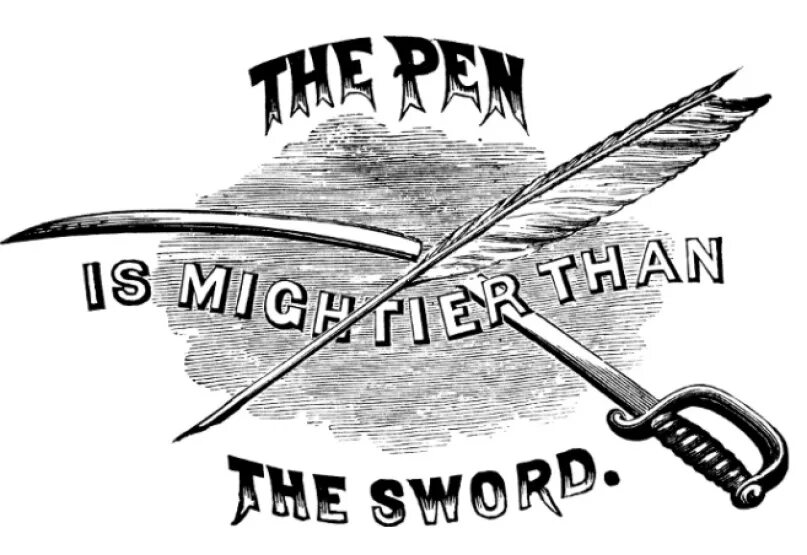 Слово сильнее меча. Перо сильнее меча. Mightier than the Sword. Пословица перо сильнее меча. Перо могущественнее меча.
