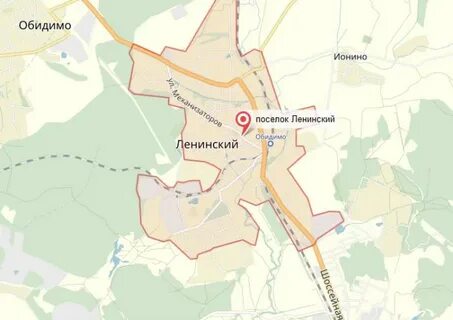 Тульская область ленинский район карта