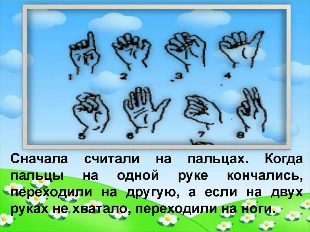 Как 1 люди научились читать. Как люди научились считать. Доклад на тему как люди научились считать. Как считали древние. Когда люди научились считать цифры.