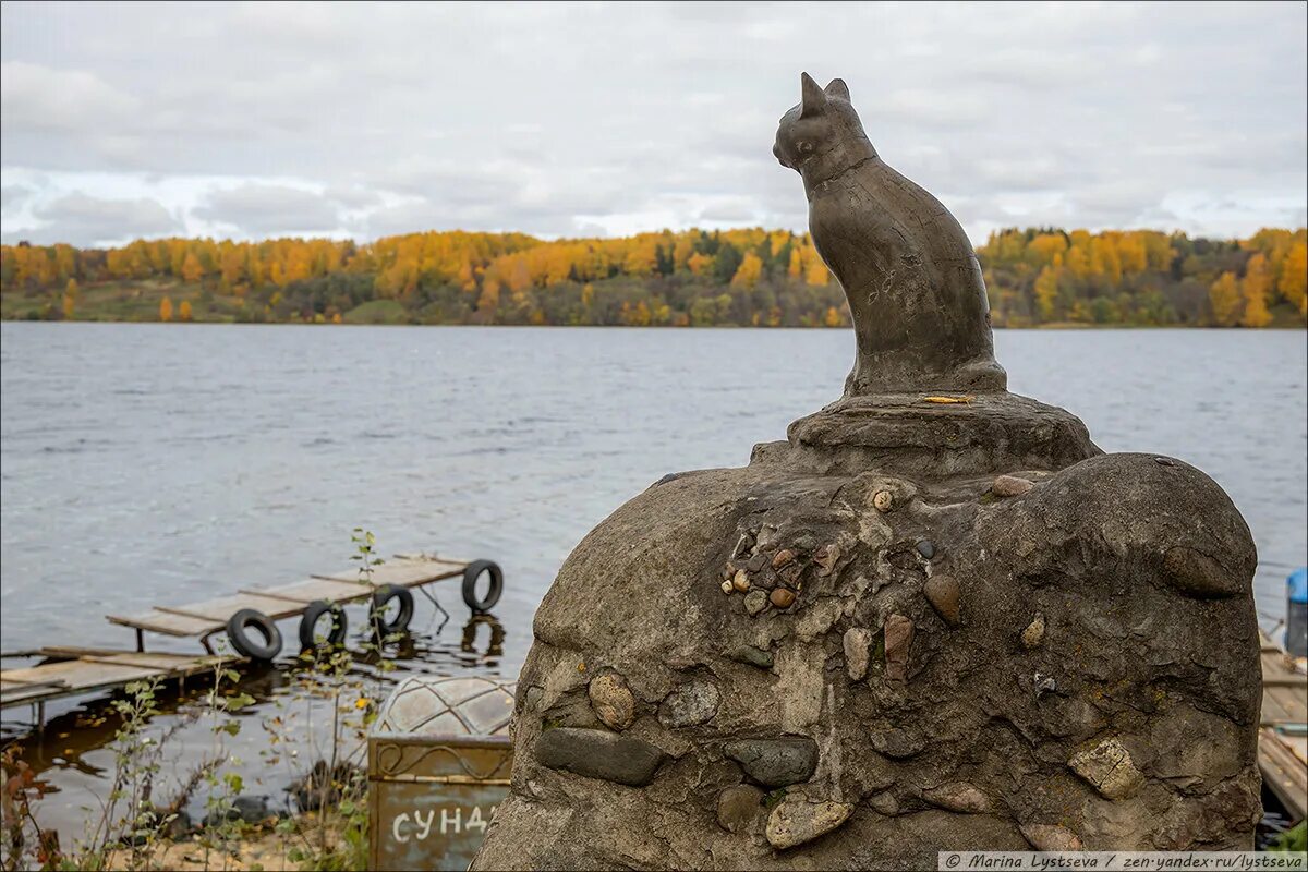 Памятник дачнице в Плесе. Скульптура кошка в Плесе. Памятник кошке в Плесе. Памятник в Плесе на набережной.