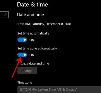 Установить timezone