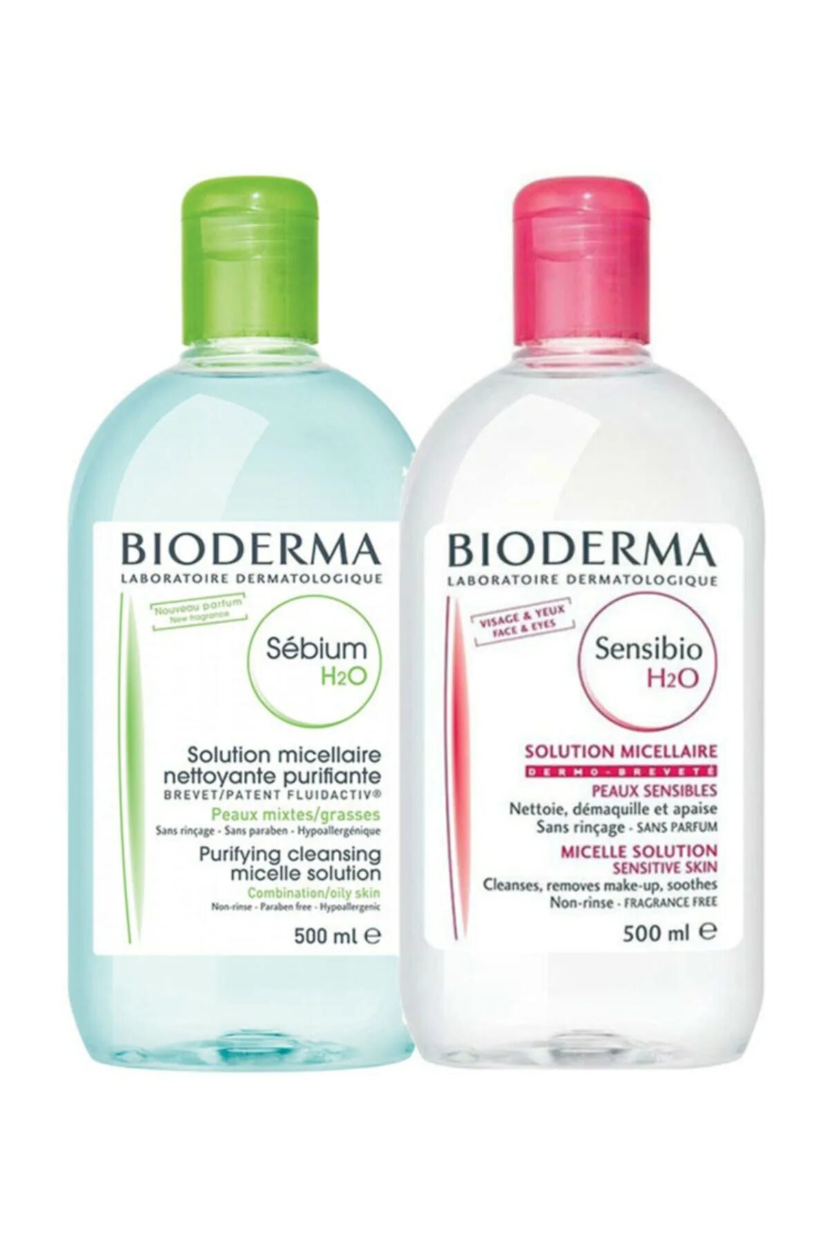 Биодерма косметика купить. Bioderma Sensibio 500 мл. Bioderma Sebium h2o. Sensibio h2o 500ml. Розовая Биодерма 500.