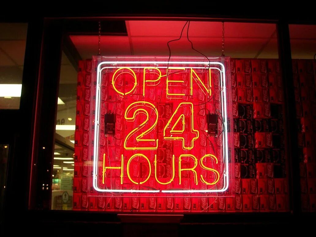 24 Часа open. 24 Фото. Неоновая вывеска Bar open 24/7. Открыто 24 часа.