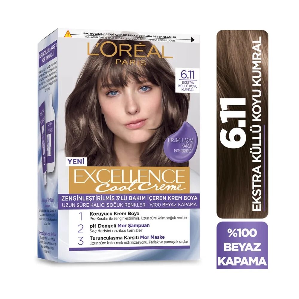 Отзывы лореаль 7.11 ультра. Loreal Excellence cool Creme 8.11. Краска экселанс 7,11 лореаль 7-11.