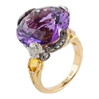 Ring collection VINCENT, MOISEIKIN, Amethyst, Sapphire, Diamonds, Demantoid...