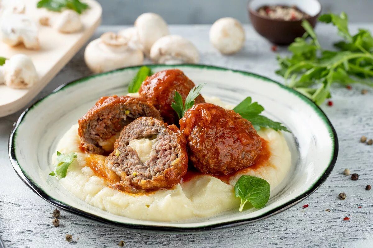 Мясной фарш пюре
