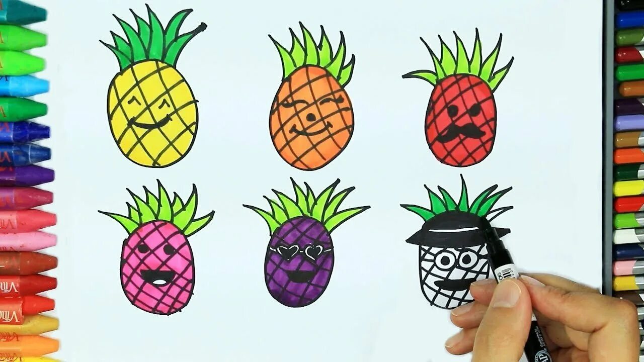 Рисование ананас. Айшкьюди ананас. Ананас для срисовки. Нарисовать ананас. Ананас скетчинг.