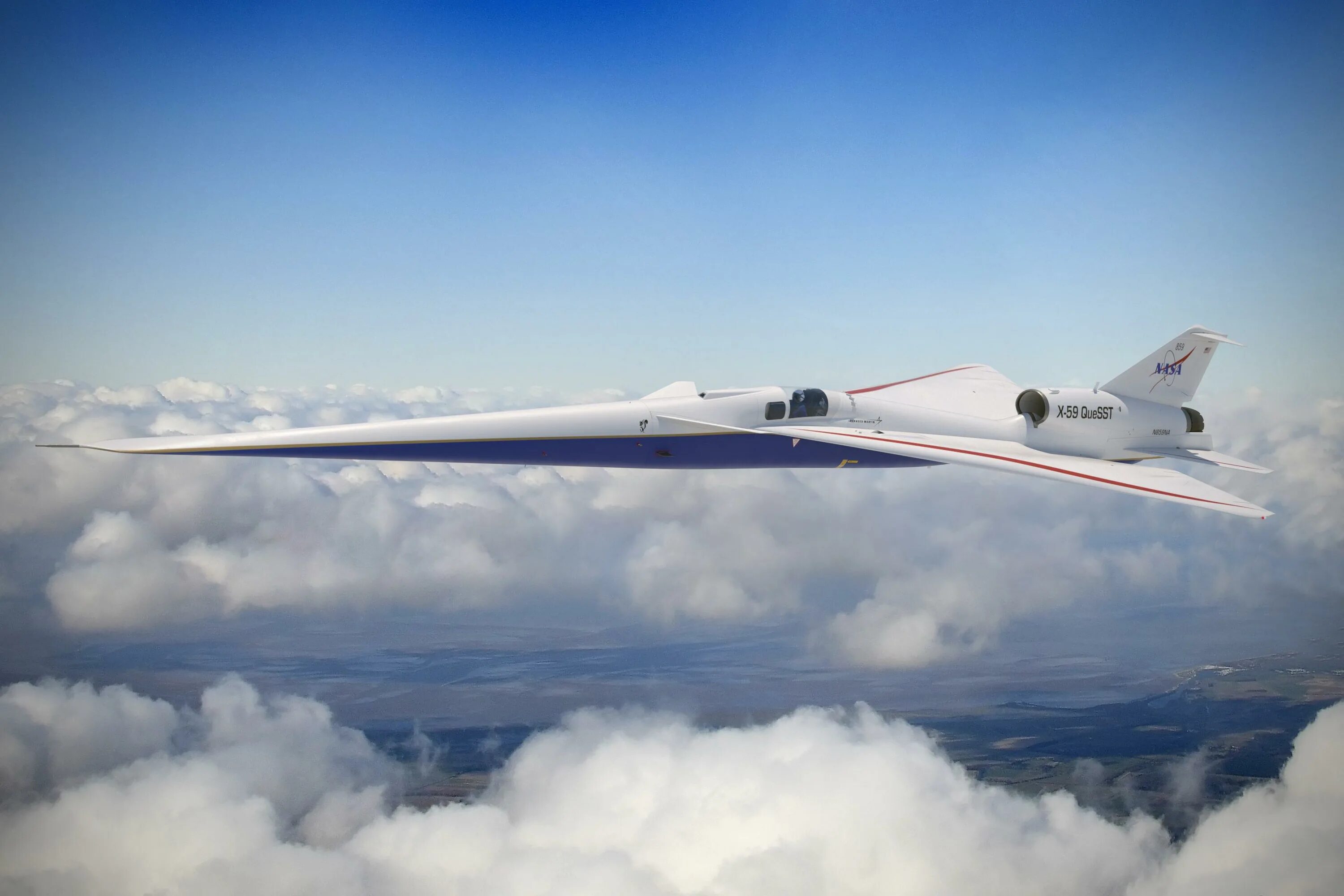 Lockheed Martin x-59 QUESST. Сверхзвуковые самолеты x-59 QUESST. NASA X-59 QUESST.