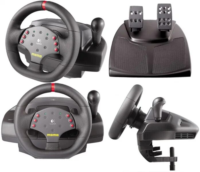 Logitech momo racing force. Logitech Momo Racing Force feedback Wheel. Руль Logitech Momo Racing Force. Руль игровой Logitech Momo Racing Force feedback. Педали Logitech Momo Racing кокпит.