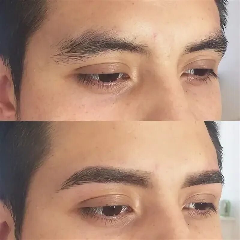 Antes e depois de um design em sobrancelha masculina. ⠀ ⠀ ⠀ ⠀ ⠀ ⠀ ⠀ ⠀ Sobrancelh