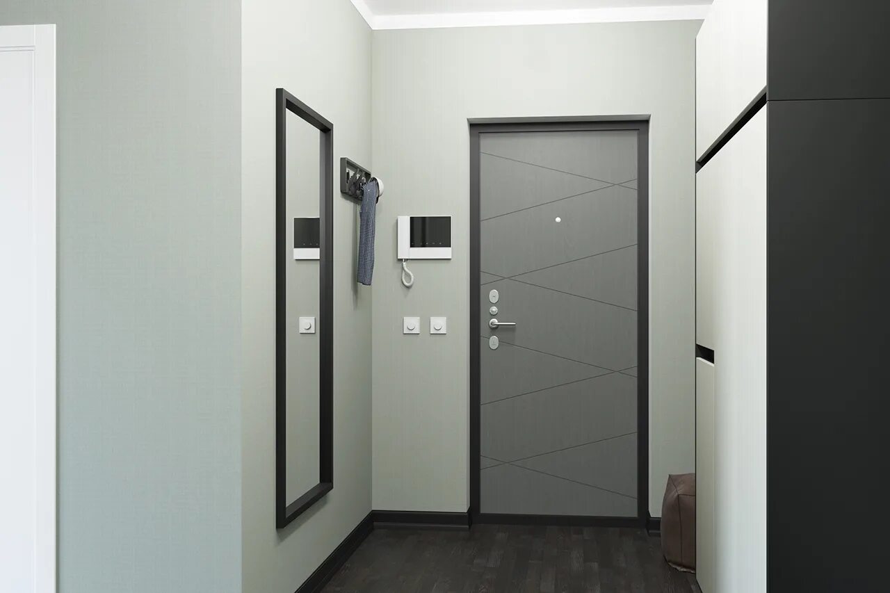 Дверь Madera Design "Portal" - ДГ (эмаль олива на дубе) / Межкомнатные двери / К