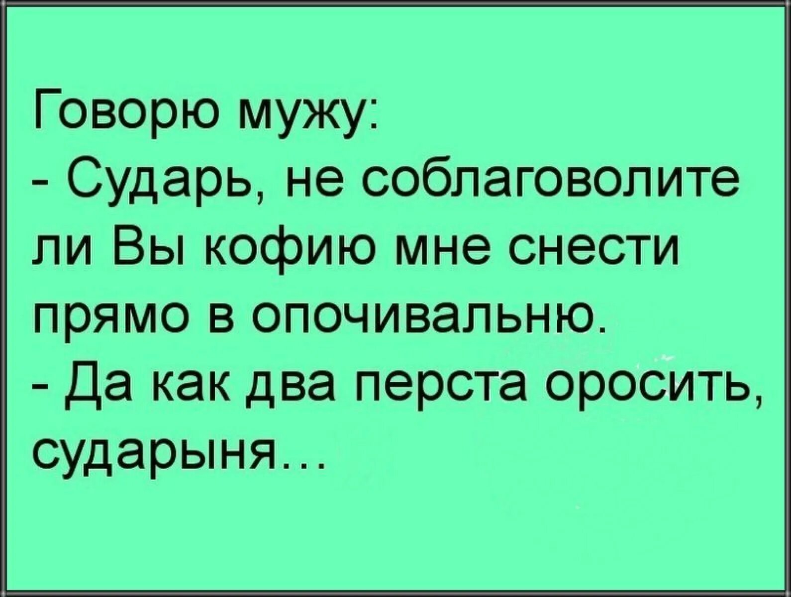 Муж сказал что его квартира. Сударыня не соблаговолите ли вы. Говорю мужу. Не соблаговолите ли. Соблаговолите ли вы.