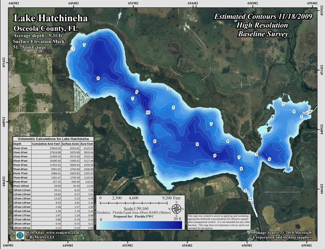 Озеро Гамильтон на карте. Озеро во Флориде. Bathymetric Maps depth without Countors. Dead lakes