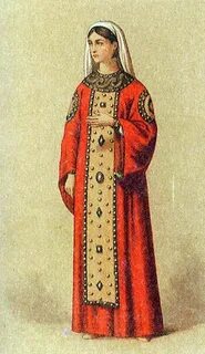 Древний женский костюм