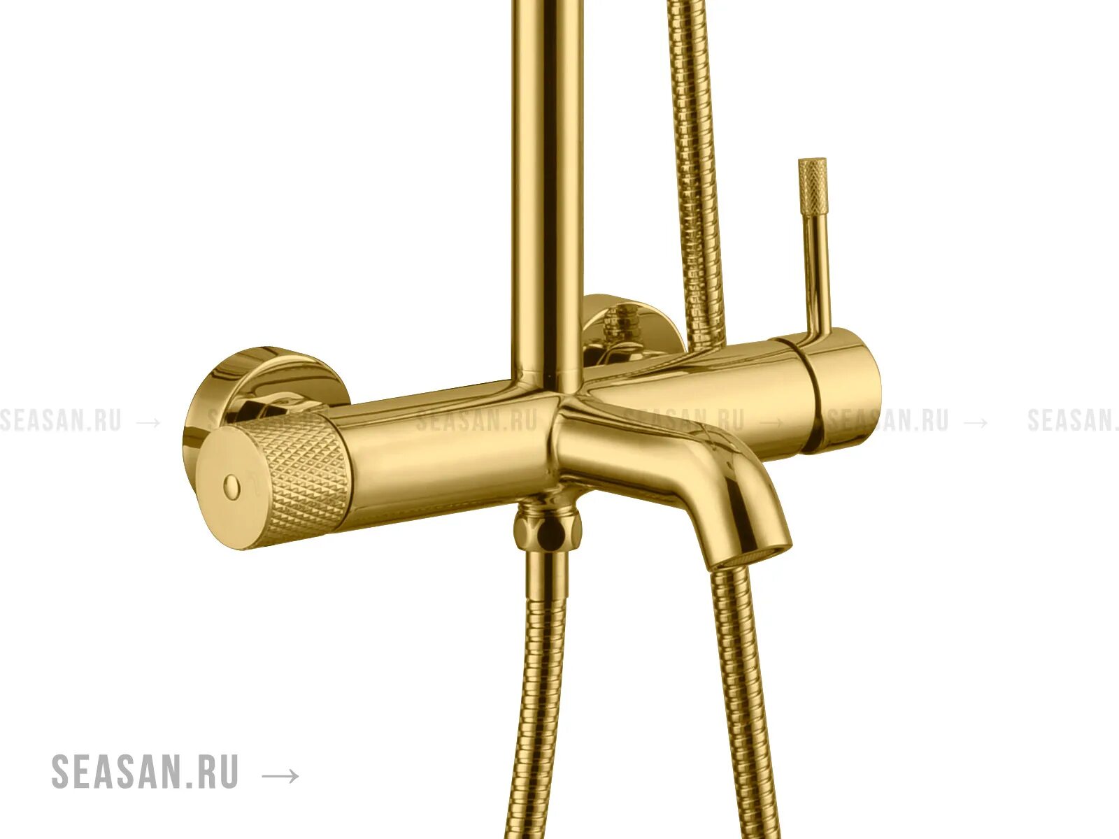 Boheme uno 468-g Gold. Душевая стойка Boheme uno 468-g Gold. Boheme 468-g стойка для душа со смесителем uno золото.