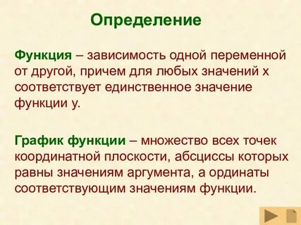 Возможность краткое определение