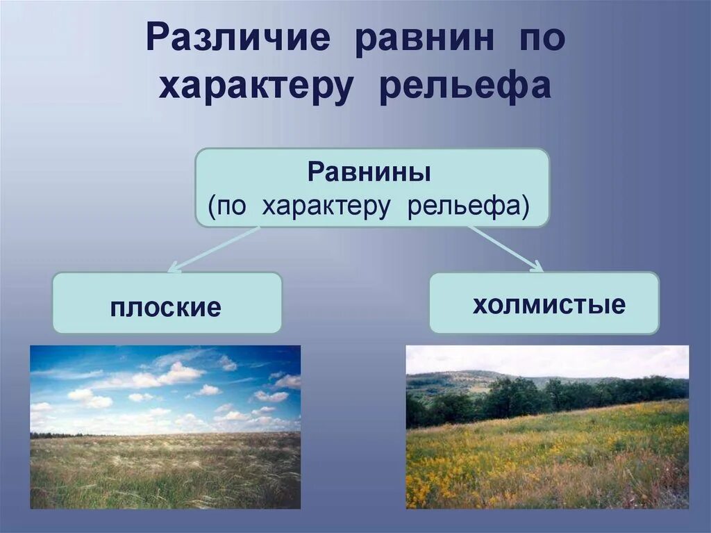 Формы рельефа примеры 8 класс. Виды равнин. равнины по характеру рельефа. различия равнин. различие равнин по характеру рельефа.