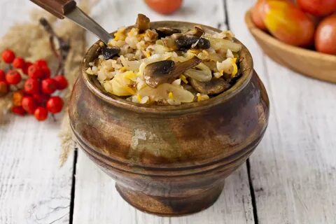 Постные горшочки
