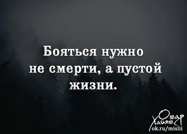 Не надо бояться смерти. Бояться надо не смерти а пустой жизни. Не нужно бояться смерти. Не бойся смерти бойся пустой жизни. Цитаты про страх смерти.