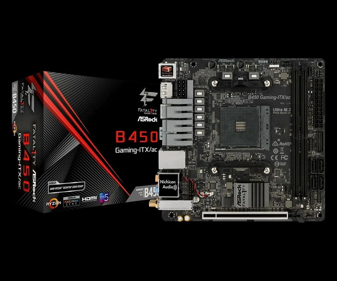 Asrock b450 gaming itx. Материнская плата ASROCK b450. АСРОК b450 материнская плата 1151 v2. Материнская плата ASROCK b450 fatal1ty разъемы. Подцепляем материнскую плату ASROCK b450 fatal1ty.