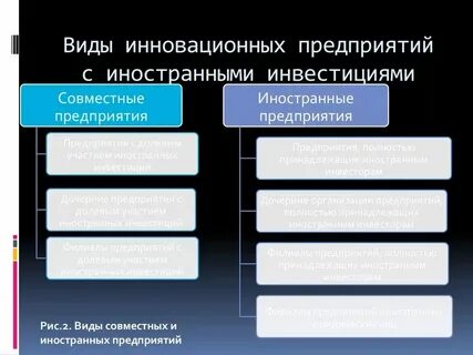 Деятельность организаций с иностранными инвестициями