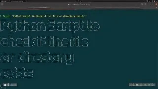 Python path exists. Python path exists