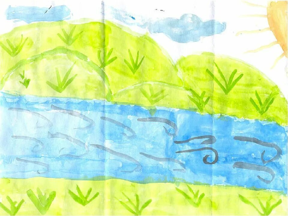фон речка для детей. река иллюстрация. детские рисунки речка. детские рисунки речка. детские рисунки речка.
