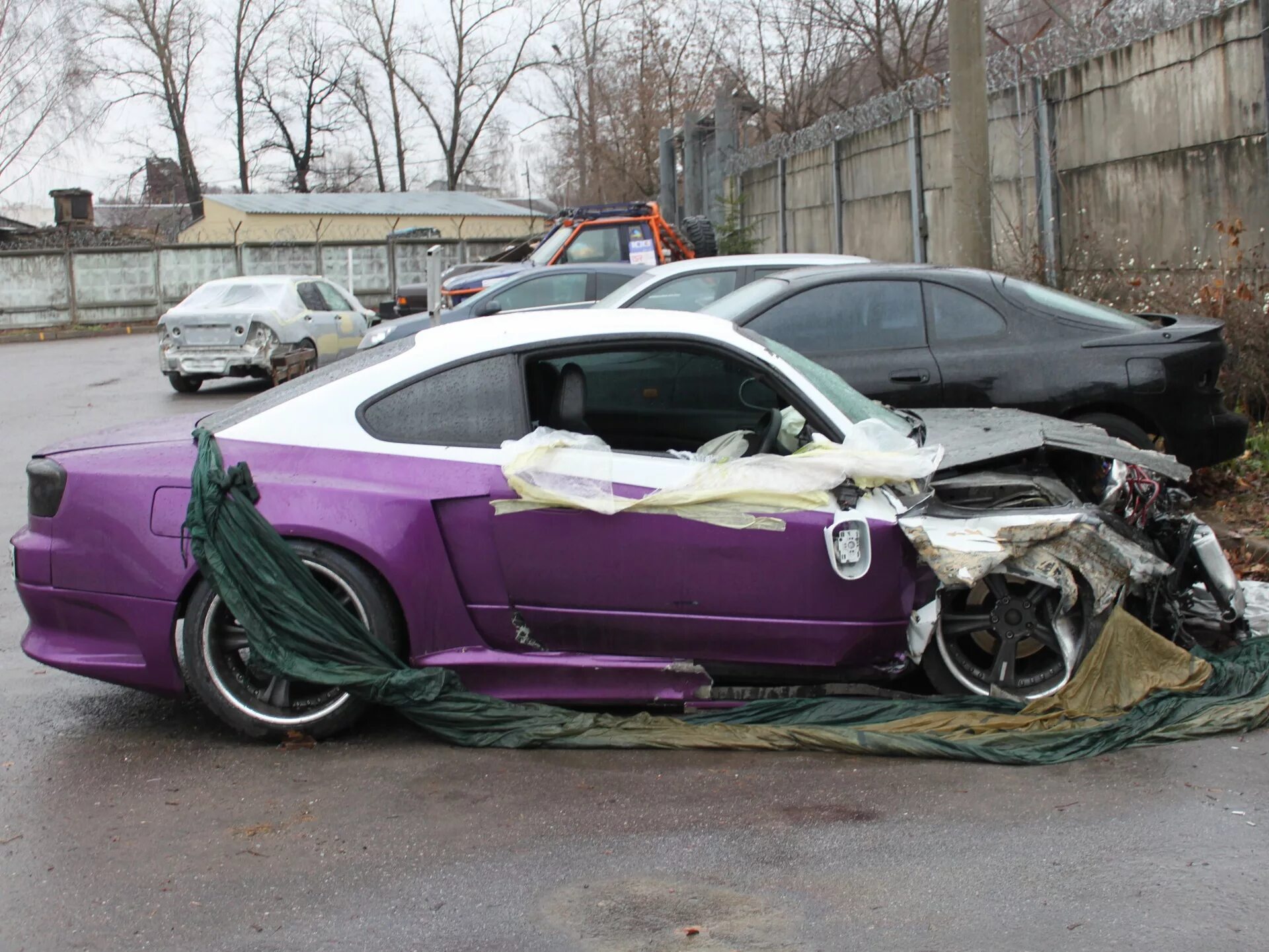Nissan Silvia s15 crash. Nissan Silvia s13 crash. Nissan Silvia s15 Pro service.