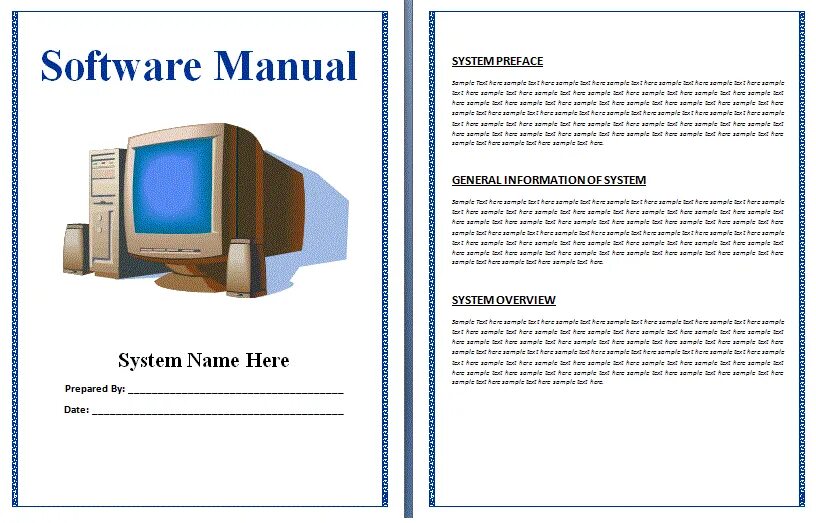 User guide. Инструкция шаблон. картинка user manual. шаблон руководства пользователя.