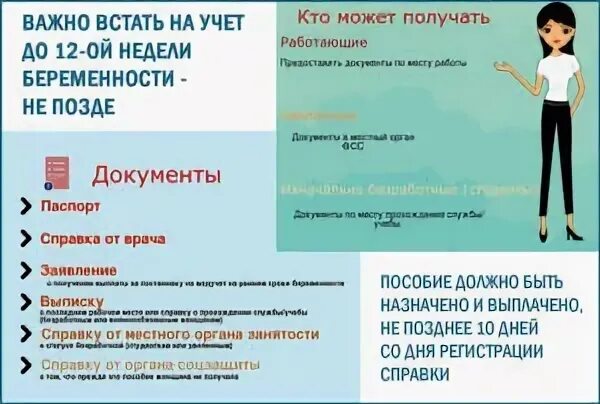 Учет по беременности с какой. Пособие по беременности неработающим женщинам. какие выплаты неработающим беременным. пособие беременным безработным.
