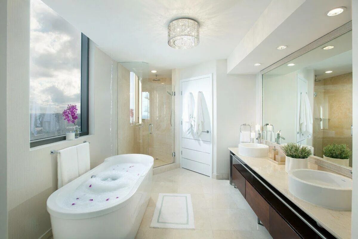 Ванная комната какая должны быть. Красивая ванна. Красивая ванная комната. Интерьер ванной комнаты. Современная ванная.