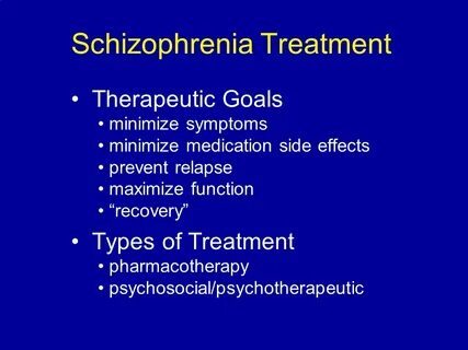 Schizophrenia slowed
