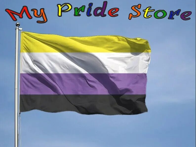 Небинарный флаг. Нон бинари флаг. флаги лгбт non binary. небинарный флаг прайд. лгбт флаг желтый белый фиолетовый черный.