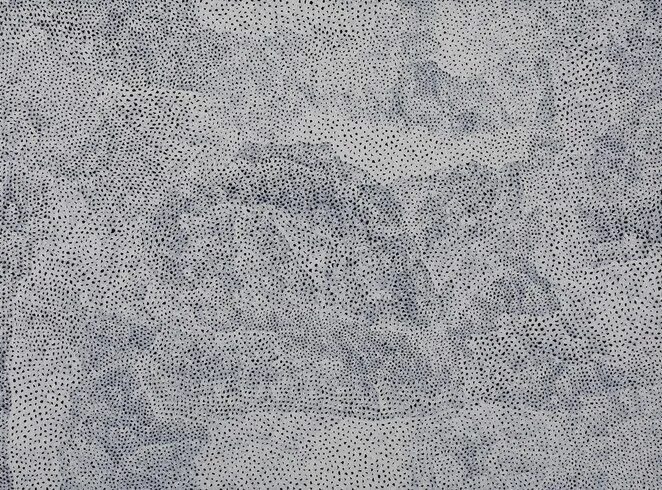 Infinity net. Infinity monochrome painting.
