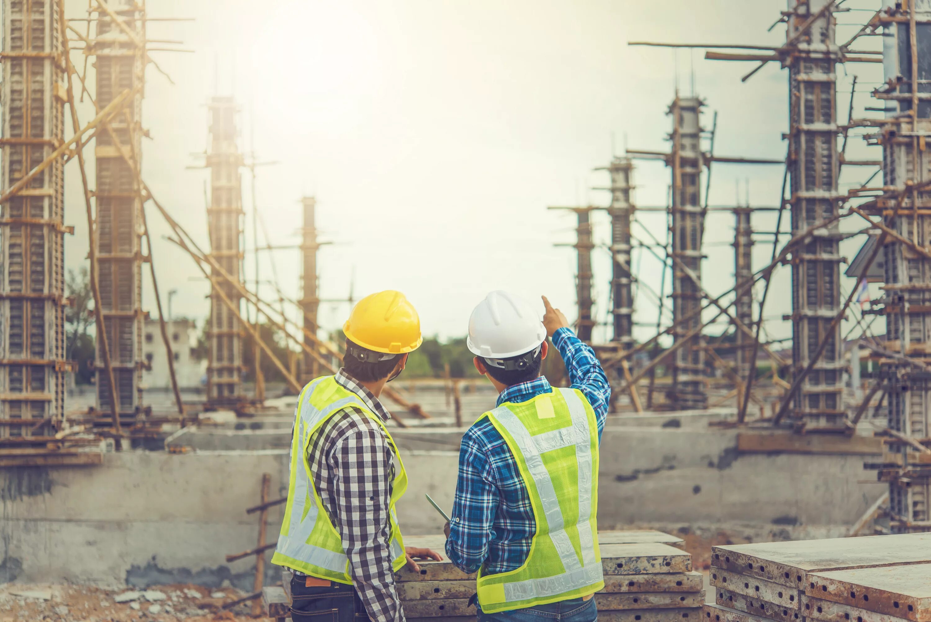 Building workers