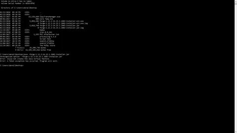 The directory is missing