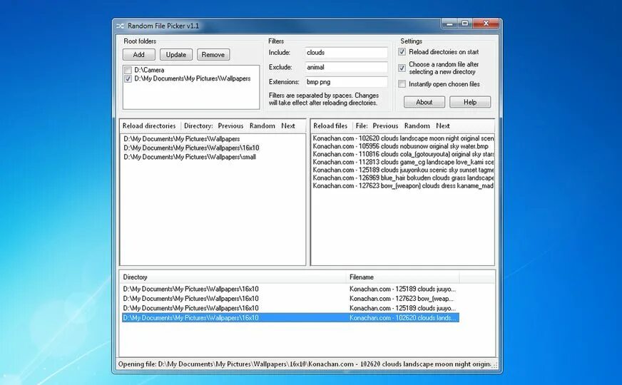Random file c. Файл рандом. file picker.