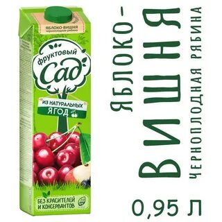 Яблочный сок с черноплодной рябиной